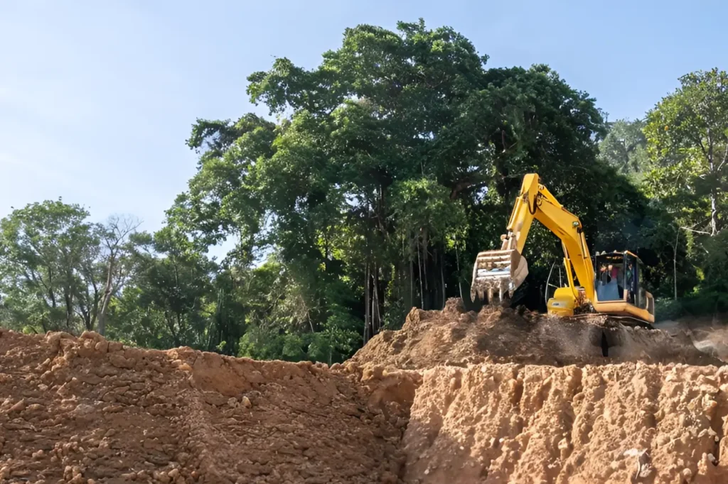 This image highlights the Land Clearing Auckland resources for terms and conditions, privacy policy, careers, newsletter, editorial guidelines and disclaimer information.